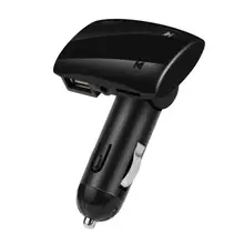 PC Твердый чехол для переноски Беспроводной Hands-Free X1 USB зарядка светодиодный MP3 Bluetooth Автомобильный fm-передатчик TF карты дропшиппинг Апрель 26