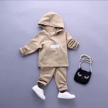 Fashion Spring Autumn infant baby clothes suit long sleeved boys girls hoodie+pants 2pcs kids unisex clothing set baby pajamas
