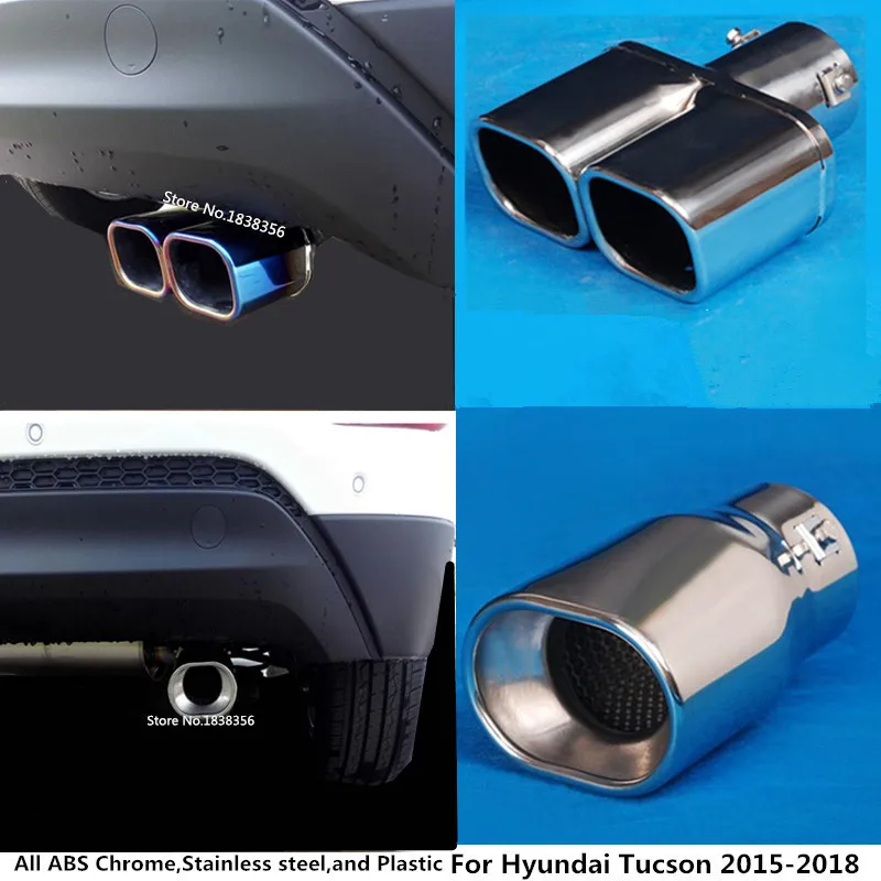 1 шт. выхлопная труба для Hyundai Tucson 2015 2016 2017 2018 | Автомобили и мотоциклы