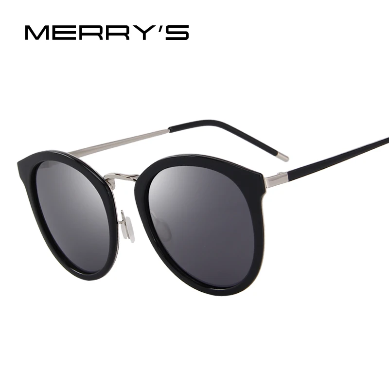 MERRY'S Women Brand Designer Cat Eye Sunglasses Fashion Polarized Sun Glasses Metal Temple 100% UV Protection S'6168