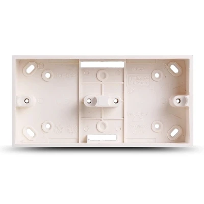

Practical 86 Cassette Universal White Wall Mounting Box for Wall Switch and Plastic Enclosure Socket Back Box outlet top Quality
