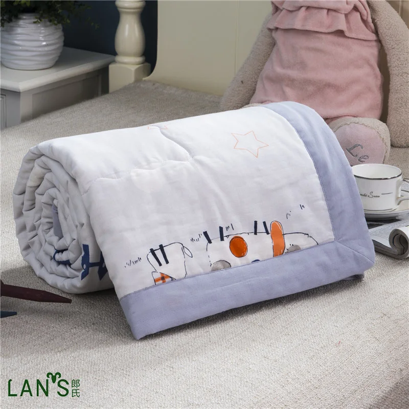 100 Washable Cotton Summer Quilts 2017 Cartoon Printed Duvets