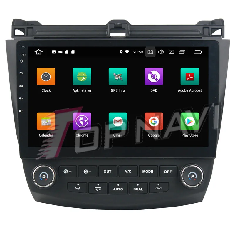 Topnavi 10 1 &quotAndroid 9 0 автомобильный головный блок видео для Honda Accord 8 2003 2004 2005 2006 2007 GPS