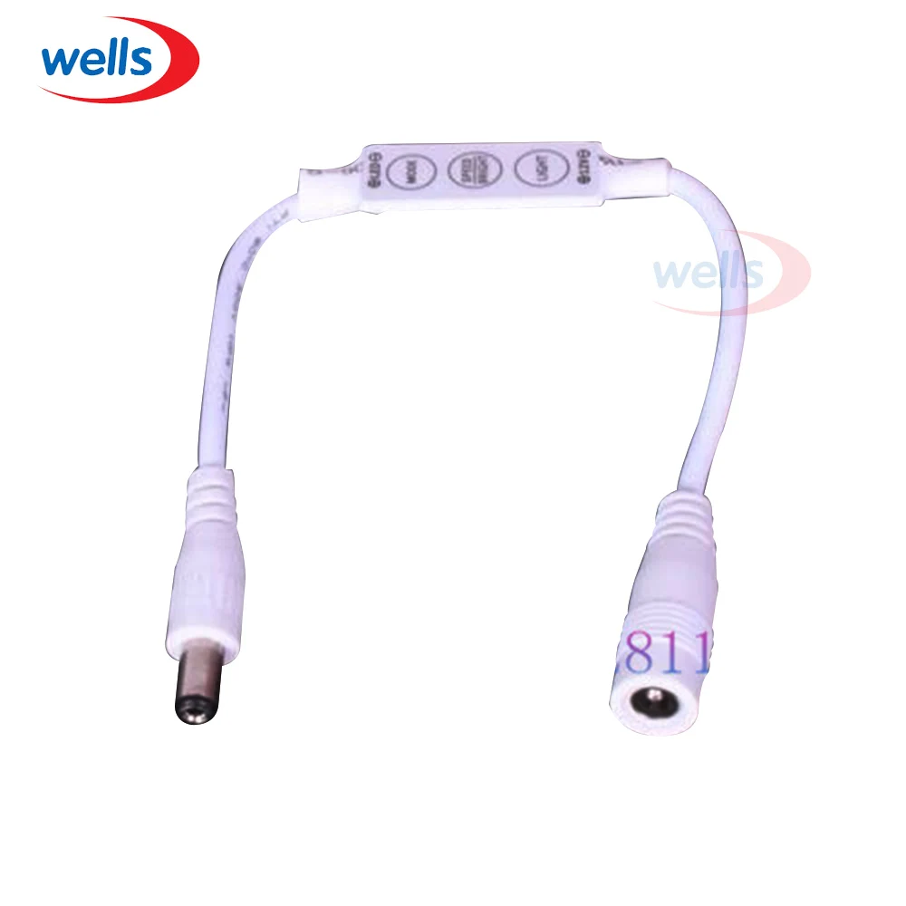 

5pcs LED controller dimmer Mini to DC plug for single color LED light