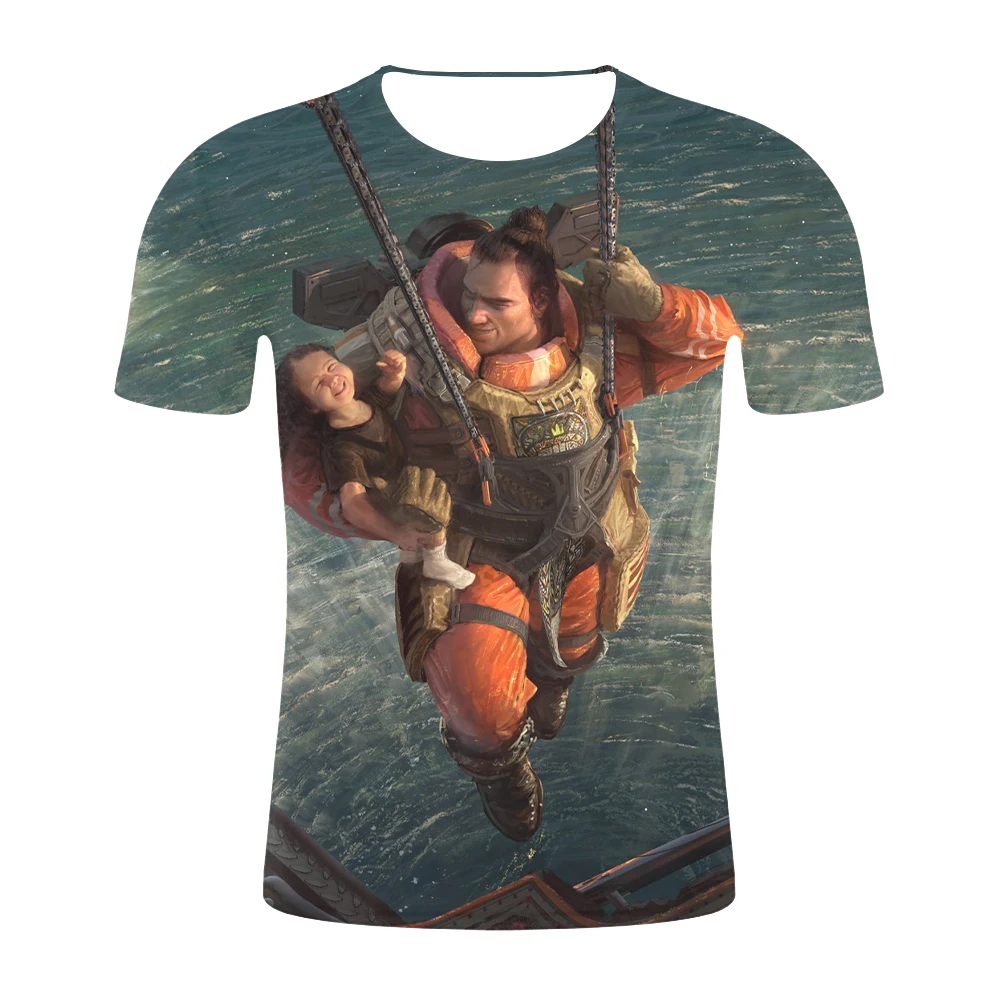 

Apex Legends T Shirts Men/Women Summer Short Sleeve T-shirt Harajuku TShirt Apex Legends Breathable 3D Full Design Top