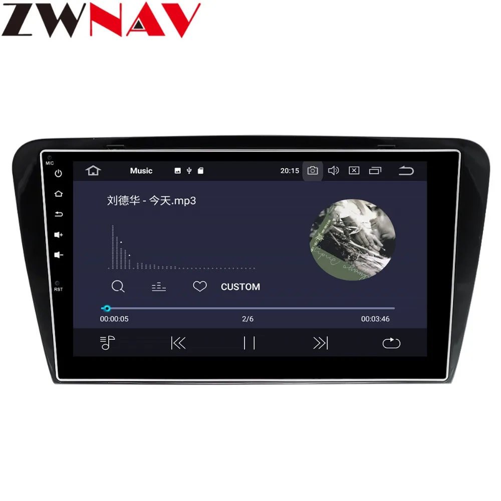 Discount ZWNAV Android 9.0 4+32GB Car No DVD Player for Skoda Octavia 2014 2015 2016 Radio Ibiza GPS Navigation Mirroring link head unit 1