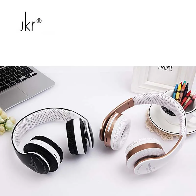  2017 Newest Jkr 212b bluetooth wireless headsets with portable microphone portable headphone tf car