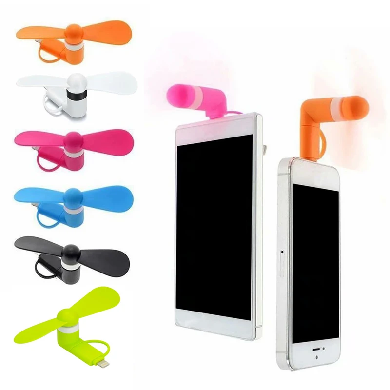 USB вентилятор Binful 2 в 1 выход для iphone 5 6 6s 7 Plus 8 X XS XR|USB-гаджеты| |