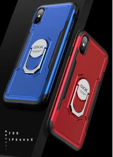 

NKR1-New for iphone xs ring bracket mobile phone shell Apple 7/8Plus two in one magnetic bracket