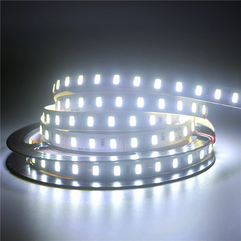 DC 12V SMD 5630 Светодиодный светильник 5m/roll 300 450 600 светодиодный s 5730 гибкий барный не