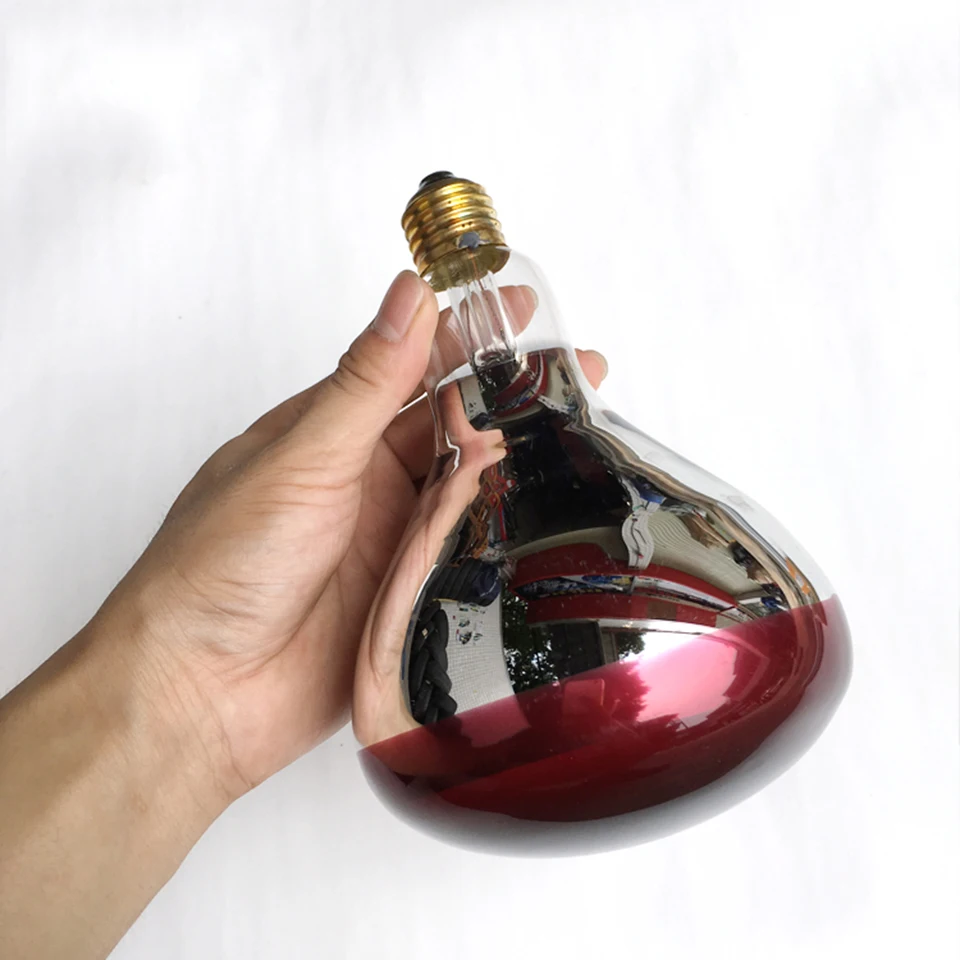 

250W Infrared Heat Lamp Bulb Ruby Red Light Bulb 220V KD-02D
