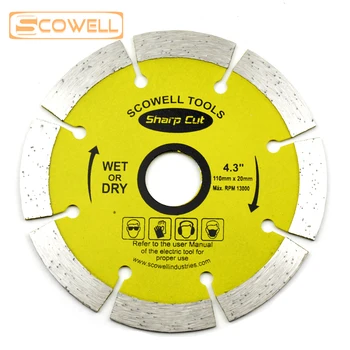 

30% Off Sharp Cut 110mm Diamond Cutting Blades Dry Cutting Disc for stone marble concrete Granite Diamond Segments