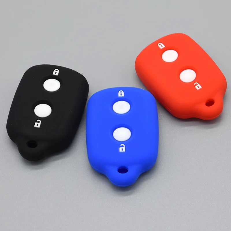 

silicone rubber car key fob cap cover case For Toyota Avanza Rush 3 buttons remote Rubber Protector shell accessories
