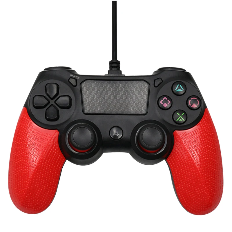 Проводной контроллер USB для PS4 консоли с 2,2 м кабель для PS3 консоли для Playstation для Dualshock 4 вибрации геймпад