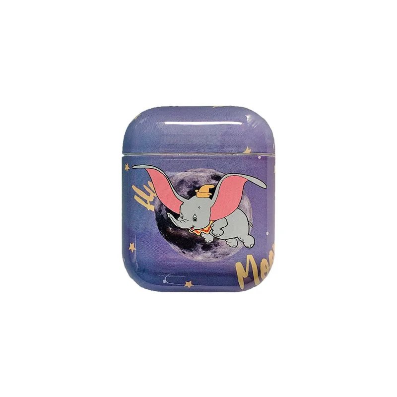 Милый мультфильм Луна Dumbo слон для AirPods 1 2 беспроводной чехол наушников пластик