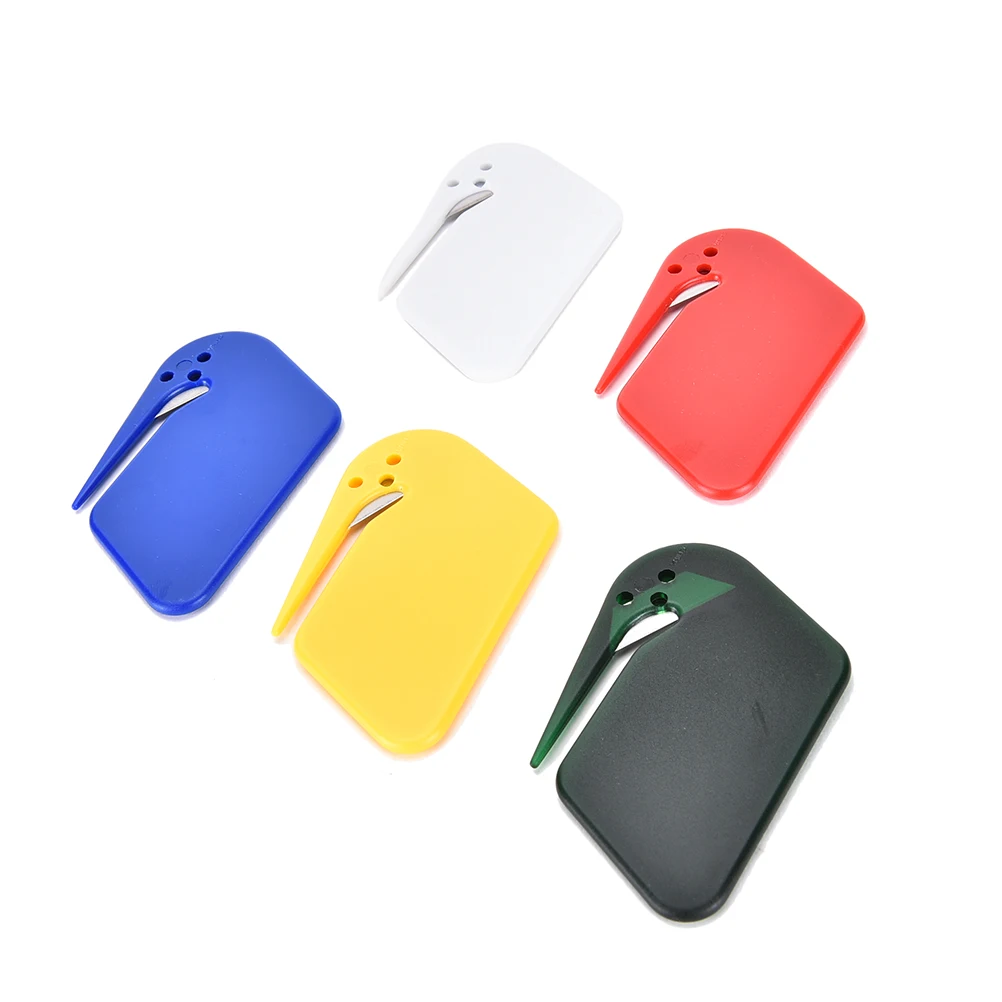 

Mini Letter Knife Letter Mail Envelope Opener Safety Paper Guarded Cutter Blade Office Equipment