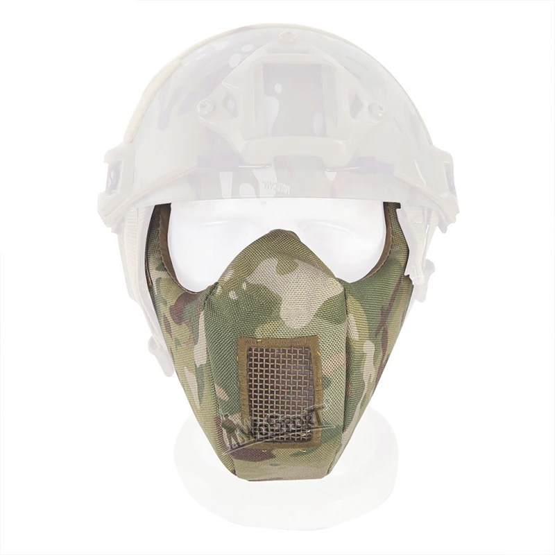 WoSporT Tactical Airsoft paintball Protective Low carbon Steel Half