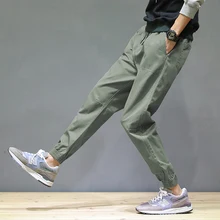 Спортивные штаны, мужские корейские модные повседневные штаны, весенние мужские брюки, мужские модные штаны