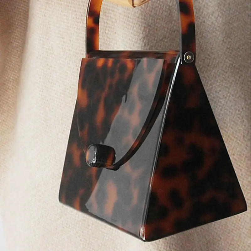 

Acrylic Purse Leopard Pattern Design Banquet Handbag Evening Bag for Women