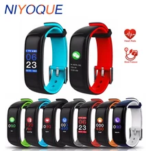 NIYOQUE смарт-браслет NY1 Plus цветной дисплей пульсометр монитор кровяного давления фитнес-браслет водонепроницаемый смарт-браслет