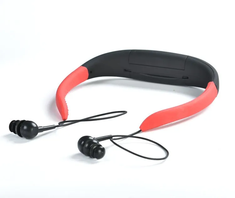 Askmeer IPX8 Waterproof 8GB Underwater Sport MP3 Music Player Neckband Stereo Earphone Audio Headset with FM for Diving Swimming (9)
