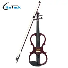 4/4 Электрический Скрипки скрипка древесины клена струнный инструмент с Ebony фитинги кабель наушников чехол для любителей музыки начинающих