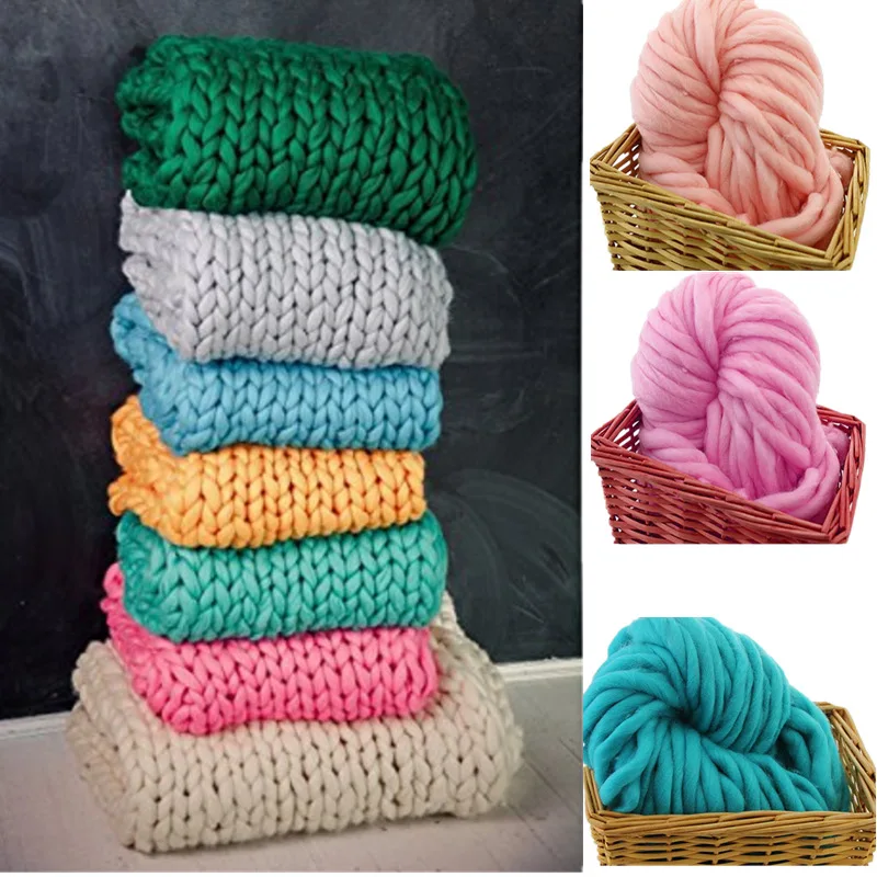 

Chunky Knit Blanket Merino Throw Blankets Christmas Decorations For Home Knitted Blanket Battaniye Fleece Deken Drop Shipping