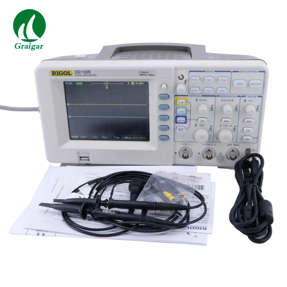 

RIGOL DS1102E 2 Channels Digital Storage Ooscilloscope with 16channel Logic Analyzer