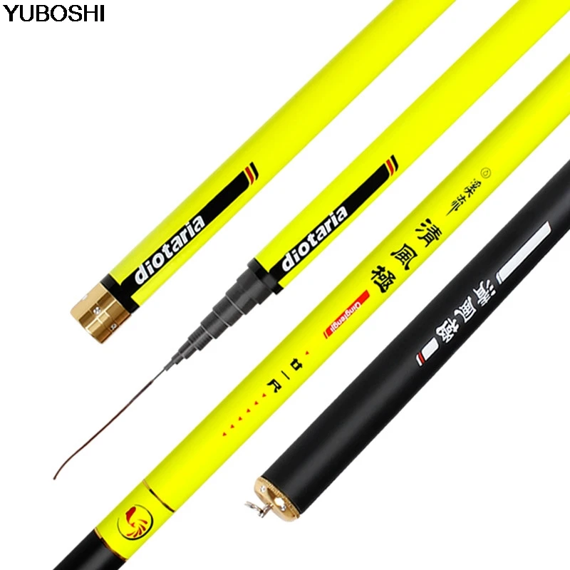 

YUBOSHI Stream Fishing Rods Telescopic Fishing Rod Carbon Fiber Hand pole for Carp Fishing 3.6m 4.5m 5.4m 6.3m 7.2m