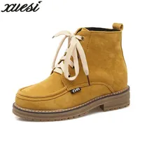 2018 Ankle Boots Para Mulheres D Hiver Bottes Derramar Femmes Bota Feminina Botas Mujer Invierno Mulheres Botas Botas de Tornozelo Mulheres 34-43
