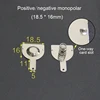 3Pairs 18650 Battery Contacts Spring Contact Band Plate 18.5*16MM 16.5*16mm Connector Positive Electrode Negative Box/Power Bank ► Photo 3/4