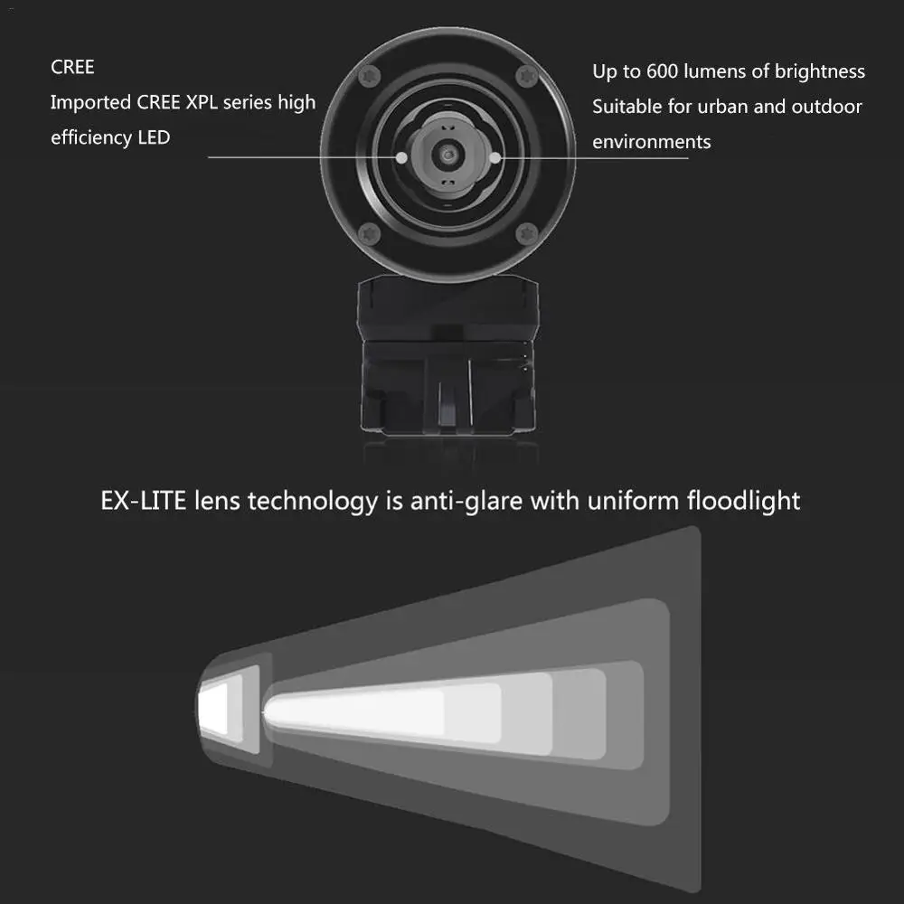 Perfect ENFITNIX Navi600 Smart Bike Front Light Sensing Intelligent Flashlight for Bicycle Xlite100 Rear Light USB Charging Tailight 2
