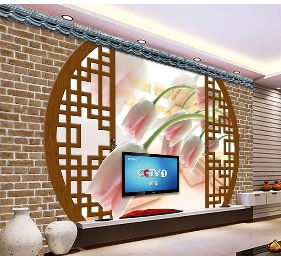 

3d customized wallpaper custom 3d wallpaper Chinese style screen roses photo 3d wallpaper custom 3d photo wallpaper