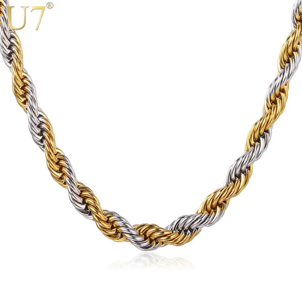 Rope Chain Necklace Hiphop 