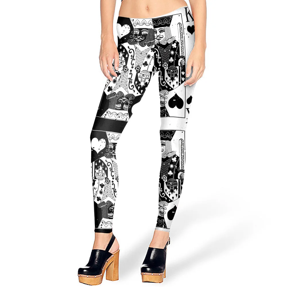 2016 New 3d Print Black Pug Leggings For Women Summer