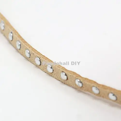 4,5x2 мм, серебристый алюминий шипованных Корея из искусственной замши Cord Jewelry findings около 20 ярдов/рулон, 15 цветов