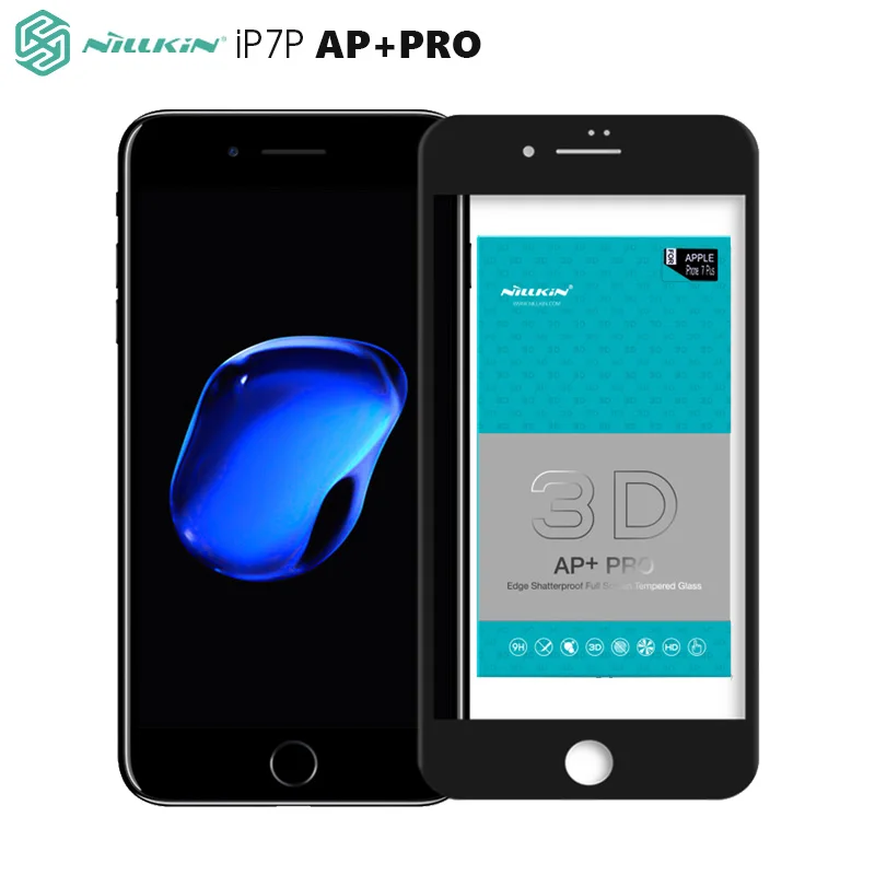 bilder für Cover Gehärtetem Glas Für Apple iPhone 7 Plus Nillkin 3D AP + Pro displayschutzfolie 5,5 zoll 0,23 MM 9 H Rand-Bruchsicher bilder für Cover Gehärtetem Glas Für Apple iPhone 7 Plus Nillkin 3D AP + Pro displayschutzfolie 5,5 zoll 0,23 MM 9 H Rand-Bruchsicher