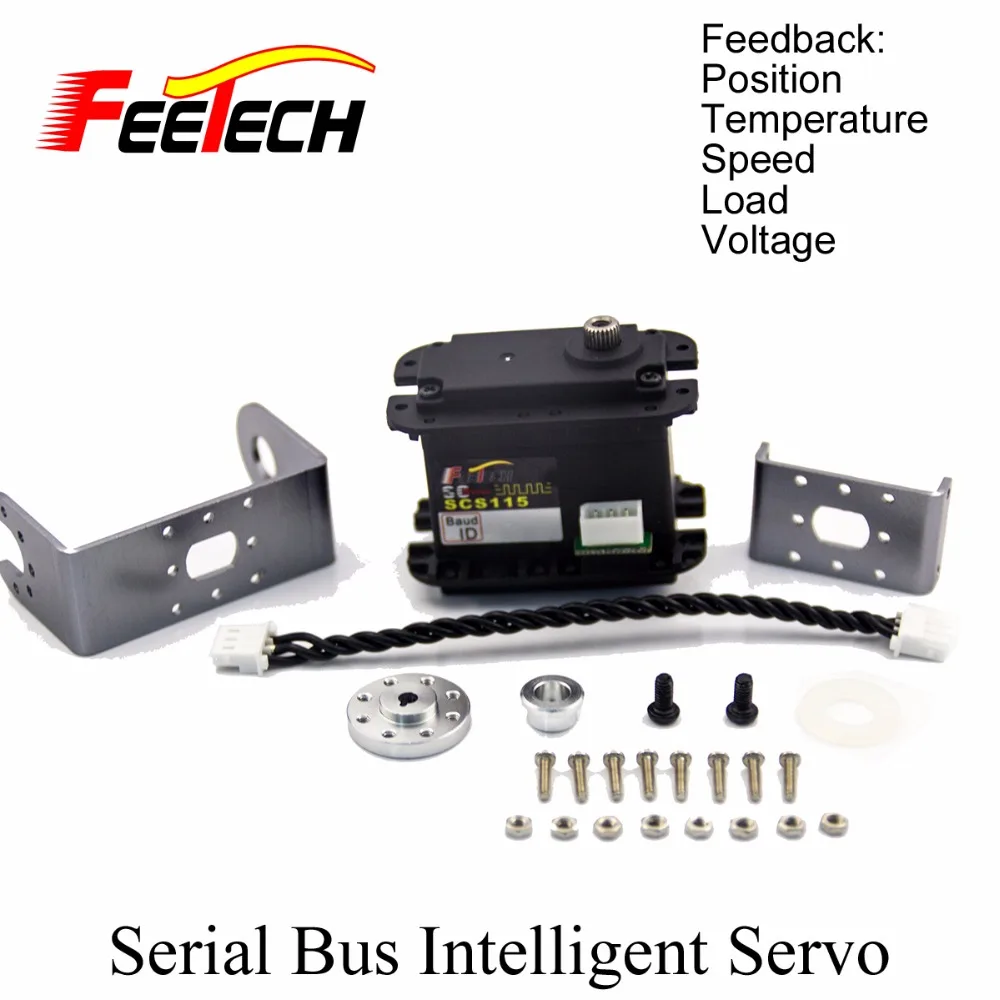 Интеллектуальный сервопривод с последовательной шиной робота Feetech SCS115 крутящий