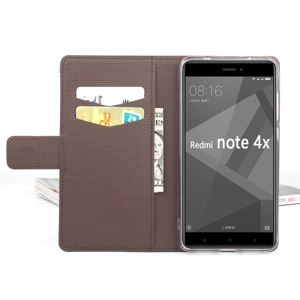 HongBaiwei чехол для Xiaomi Redmi Note 4x с 3D принтом Эйфелева башня крышкой Роскошный кожаный