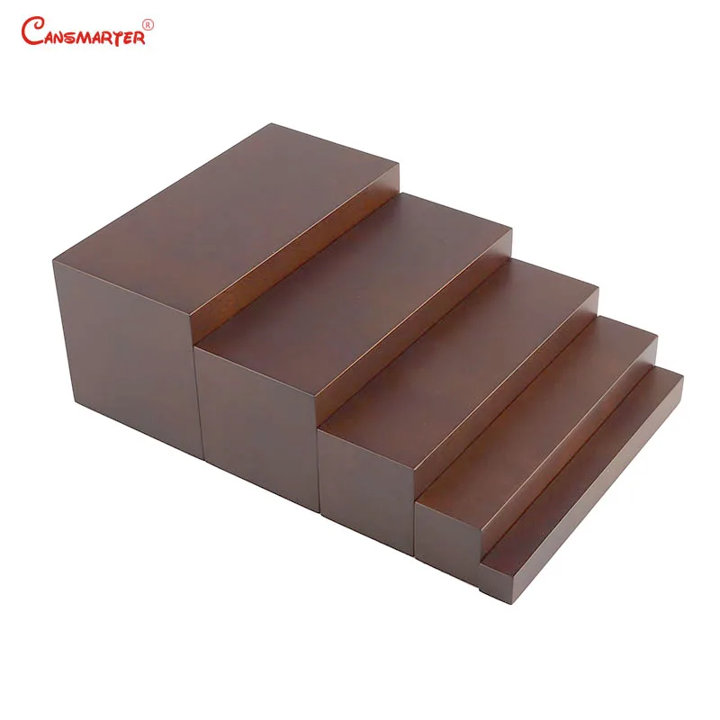 

5 Steps Brown Stairs Games and Toys for 0-3 Years Kids Preschool Teaching Aids Wooden Montessori Math Toys Educational LT063-3