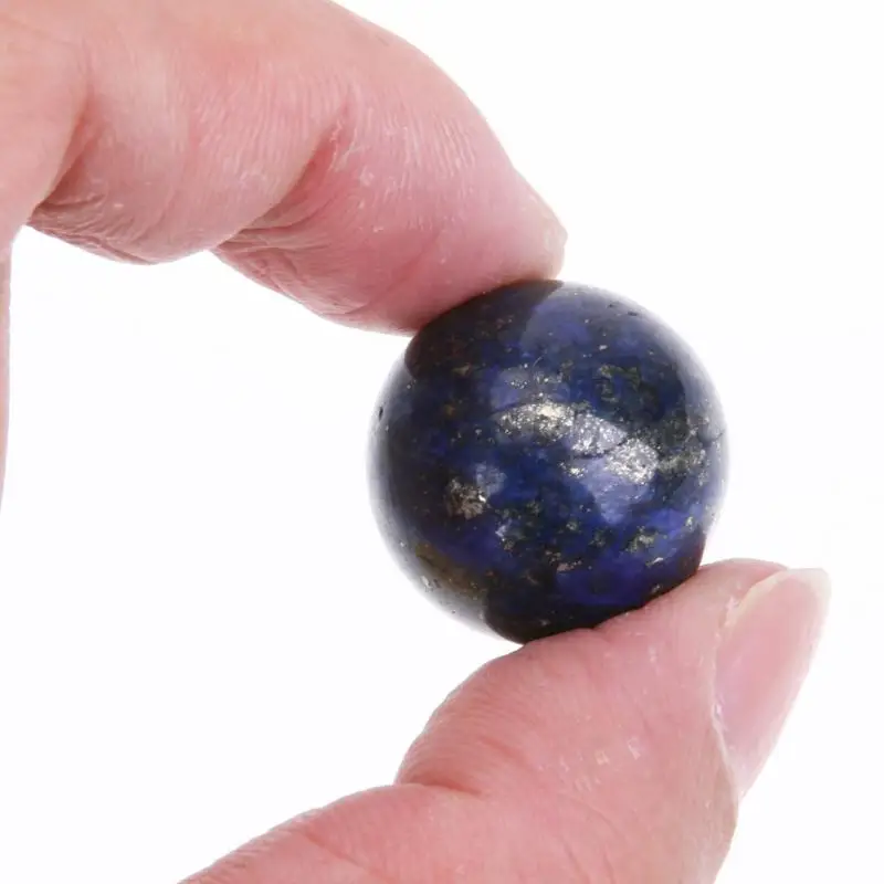 

Crystal Sphere 1 Pcs 20 mm Natural Lapis Lazuli Hand Massager Crystal Balls Healing Chakra Reiki Balls Craft Stone Funny Toys