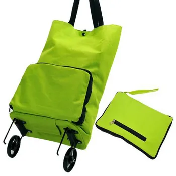 

Smartlife Shopping Trolley Bag with Wheels Portable Foldable Shopping Bag Cart
