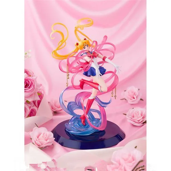 

25cm Sailor Moon Action Figure Moon Crystal Power Make Up! Sailor Moon PVC figure Toy Doll Gift