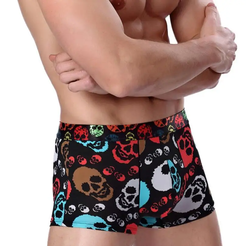 Free Shipping New men's silk boxer underwear Multicolor Size L XL XXL