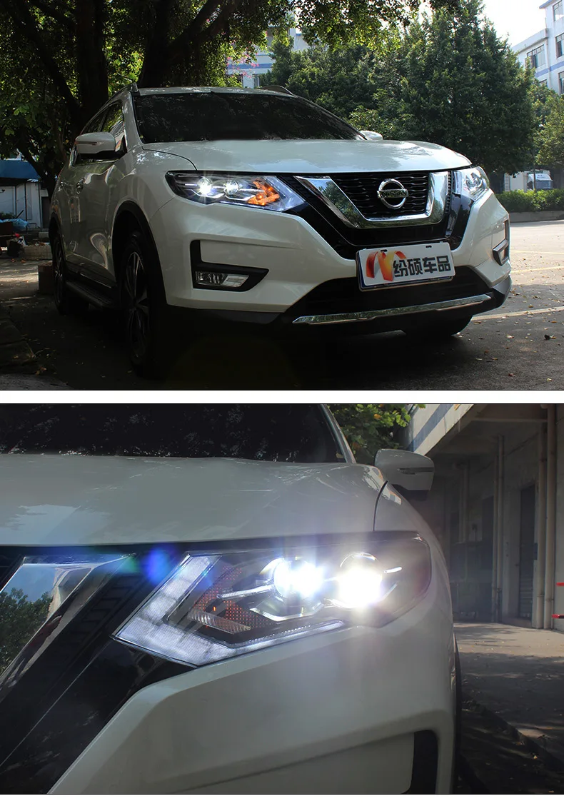 AKD автомобильный Стайлинг Головной фонарь для Nissan Rouge фары- X-trail светодиодный фонарь DRL поворотник D2H Hid биксеноновый луч