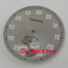 Parnis 38,9 мм Серый Циферблат подходит для механических ETA 6498 циферблат часов D98