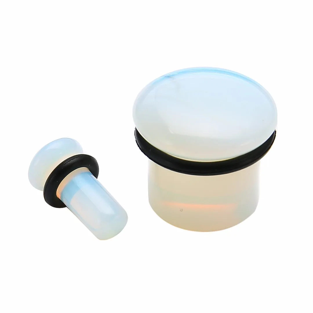 Men Ear Expander Ear Piercing Stone Ear Plugs Tunnels Gauges Expander Shellhard Body Piercing Jewelry Women Accessories 4mm-16mm