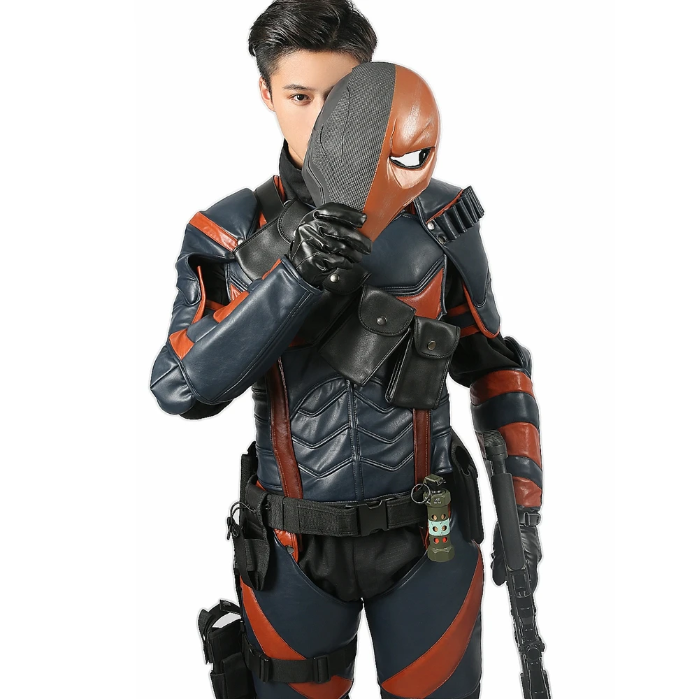 Coslive Deathstroke Armor Косплей Костюм для игры Бэтмен: рыцарь Аркхема Хэллоуин Делюкс