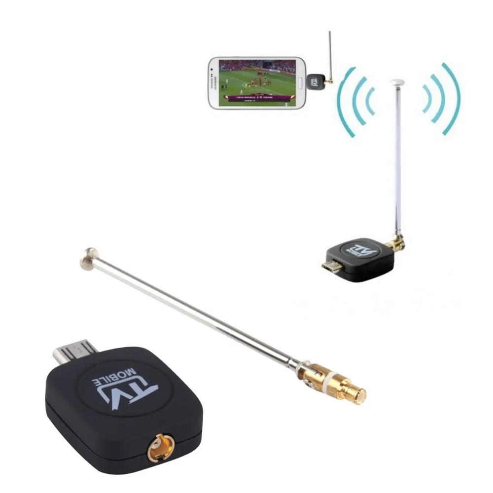 

High Quality DVB-T Micro USB Tuner Mobile TV Receiver Stick For Android Tablet Pad Phone Digital Satellite Dongle Black