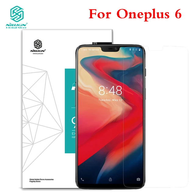 

Nillkin For Oneplus 6 Screen Protector Nilkin Amazing H Anti-Explosion Tempered Glass Film For Oneplus 6 with Retail Package
